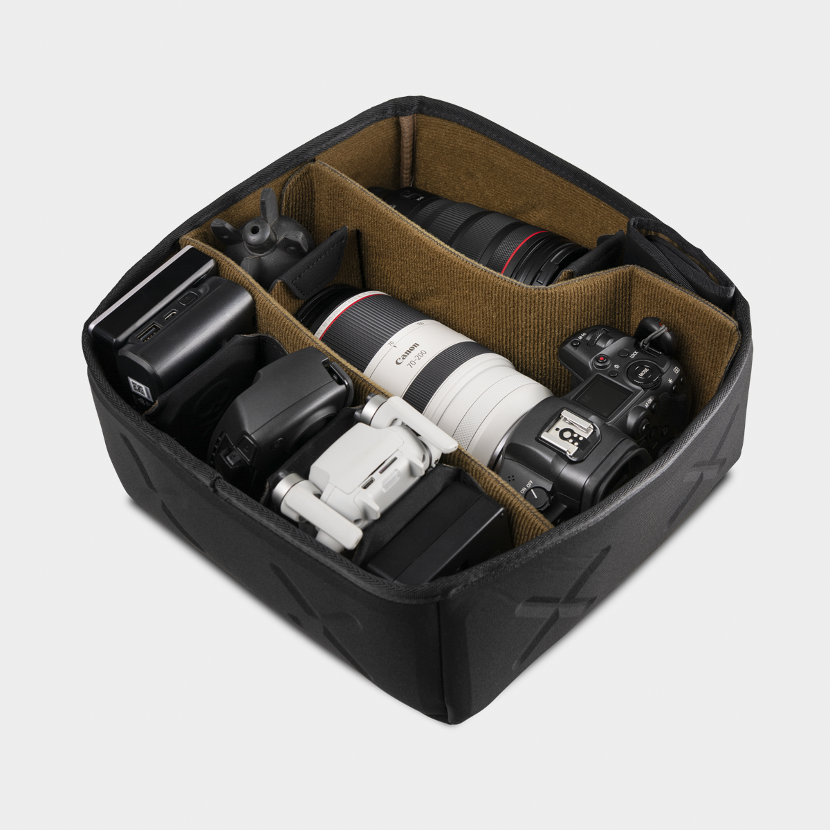 Large McKinnon Cube With Items Side Angle View