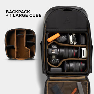 McKinnon Camera Backpack 25L 25L Pack + 2 Small Cubes