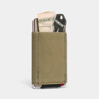 NOMATIC Wallet in olive with leather tab#color_olive-with-leather-tab