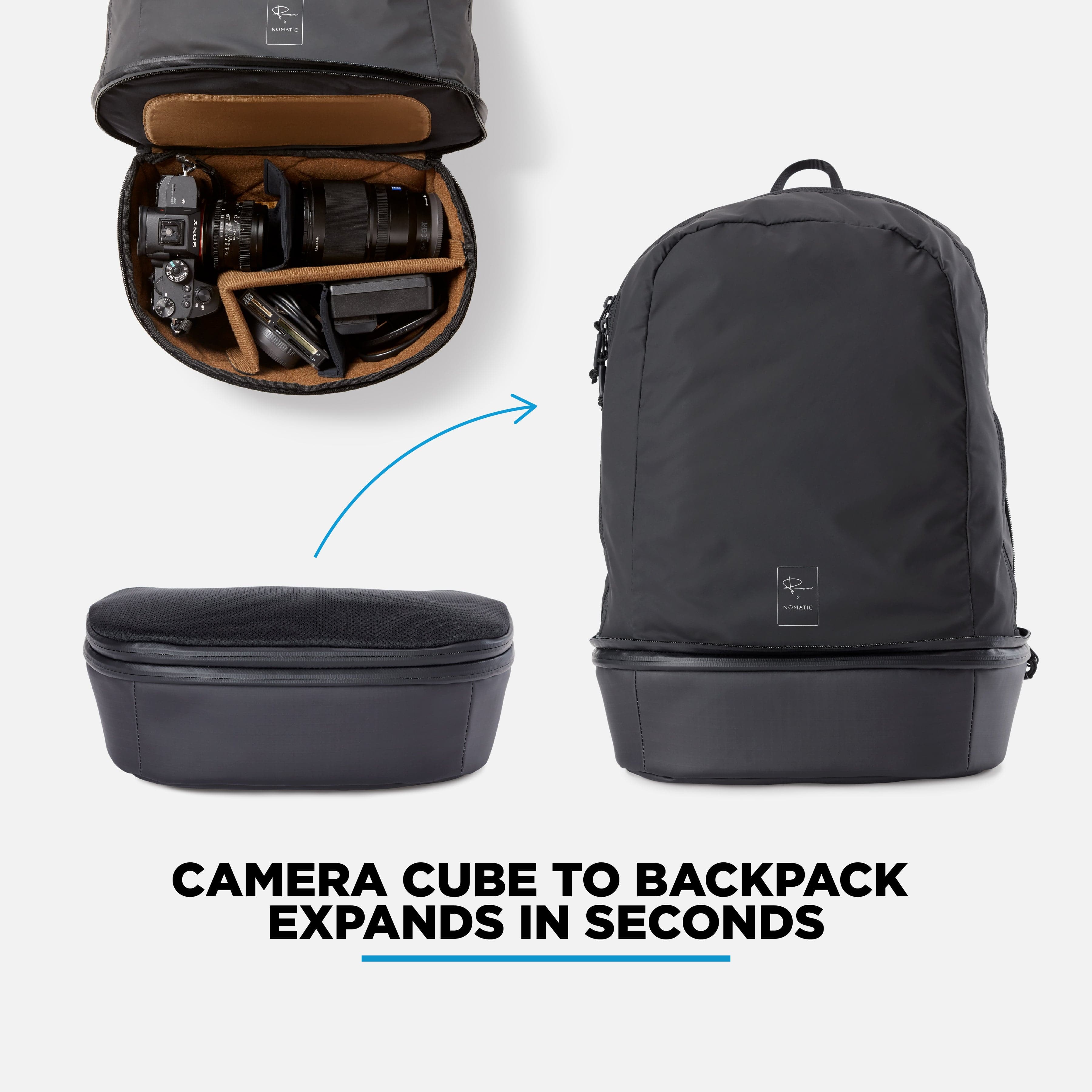 Amazon.com : NOMATIC McKinnon Camera Pack- Travel Camera Bag by Peter  McKinnon for Photographers, DSLR Backpack for Men and Women : Electronics